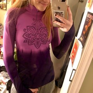 Athleta Ombré Running Wild Half Zip